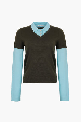 LOTTIE SWEATER IN AQUA FERN