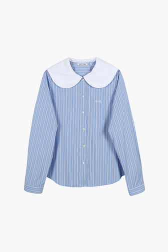 LUTON SHIRT IN LIGHT BLUE STRIPE