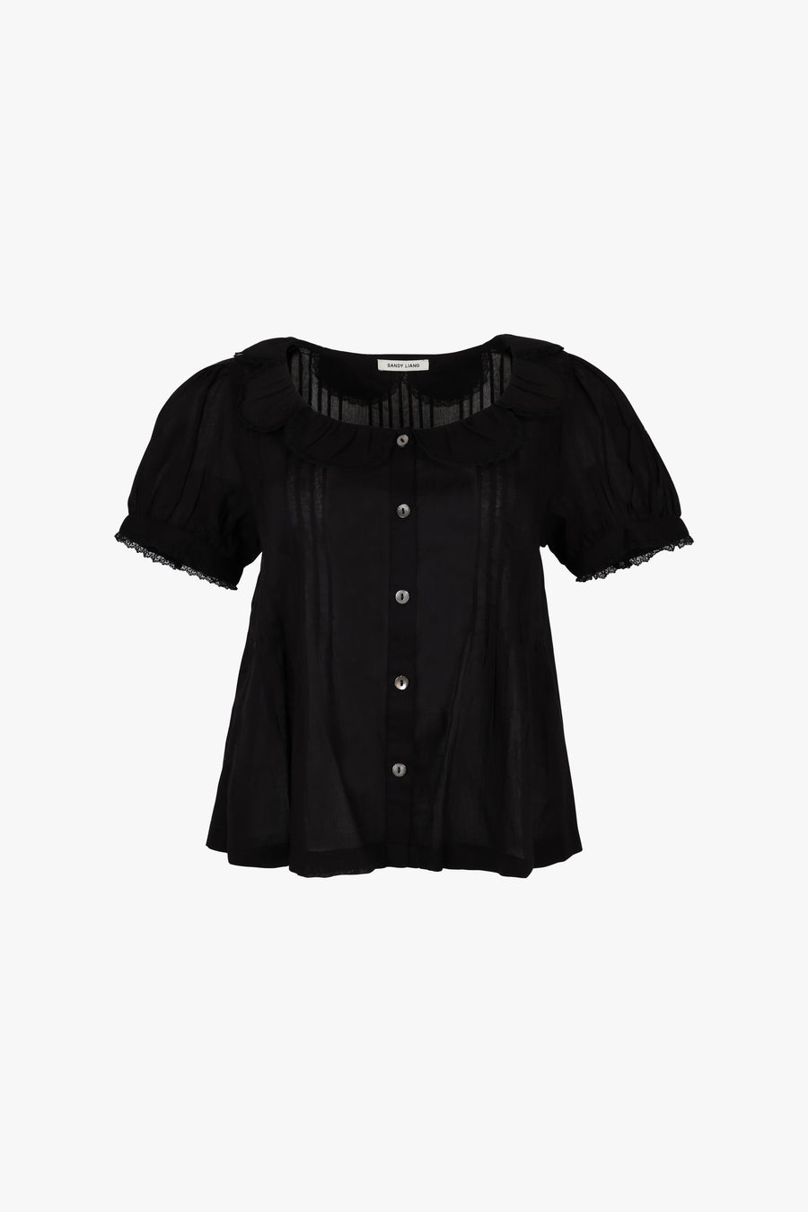 MARL TOP IN BLACK