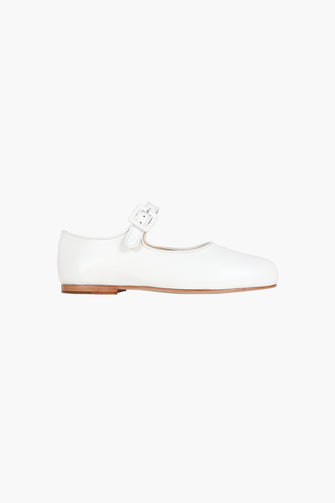 MARY JANE POINTE IN OPTIC WHITE NAPPA
