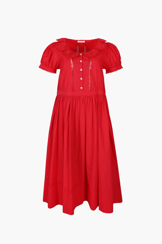 MIDDY DRESS IN RED