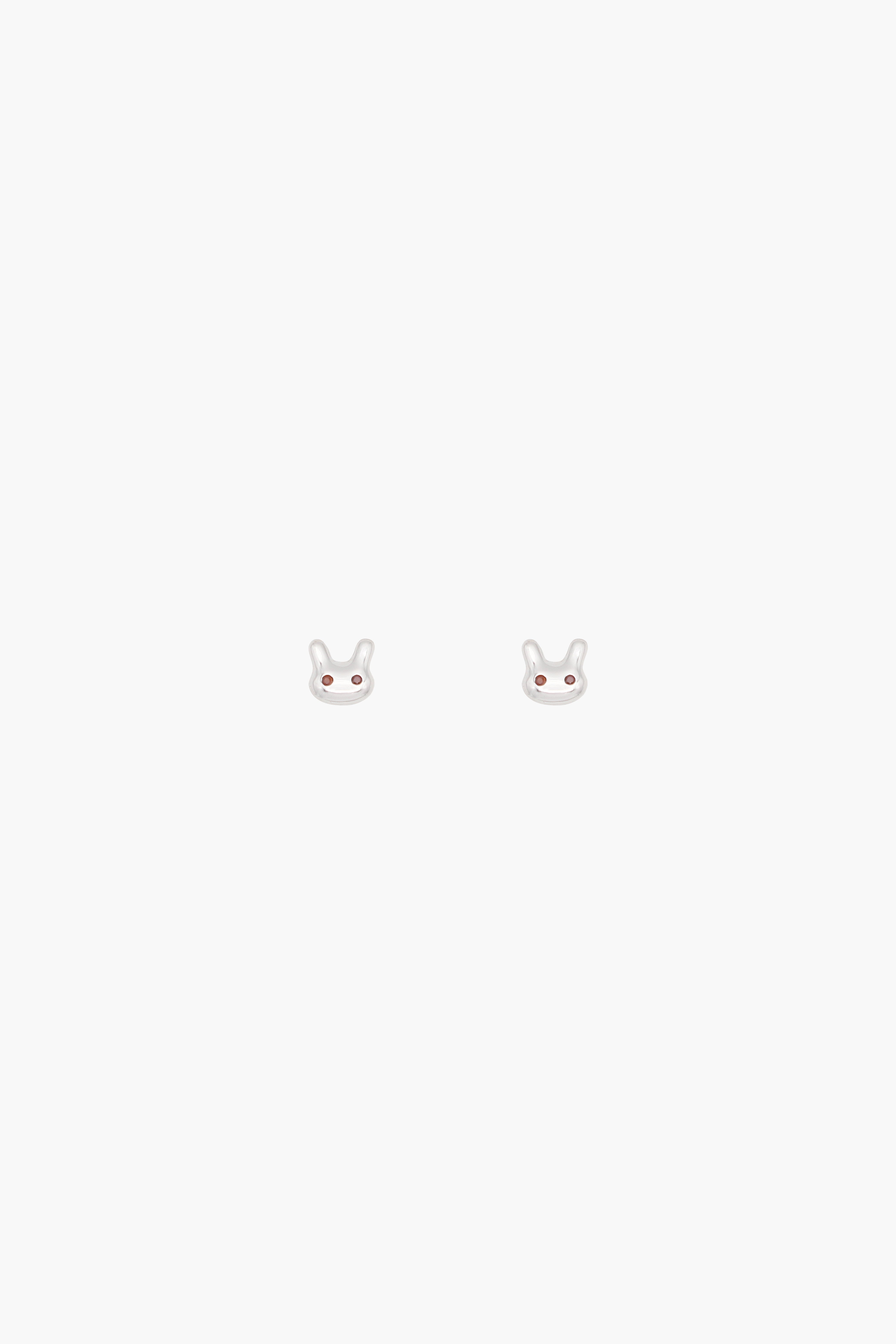 TERMINATOR BUNNY STUDS IN STERLING SILVER – SANDY LIANG