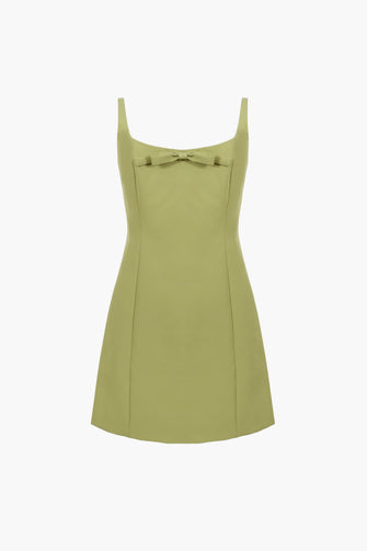NAOMI DRESS IN CHARTREUSE