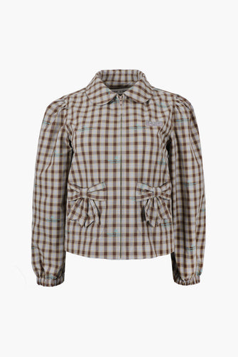 NECCO JACKET IN UMBER PLAID