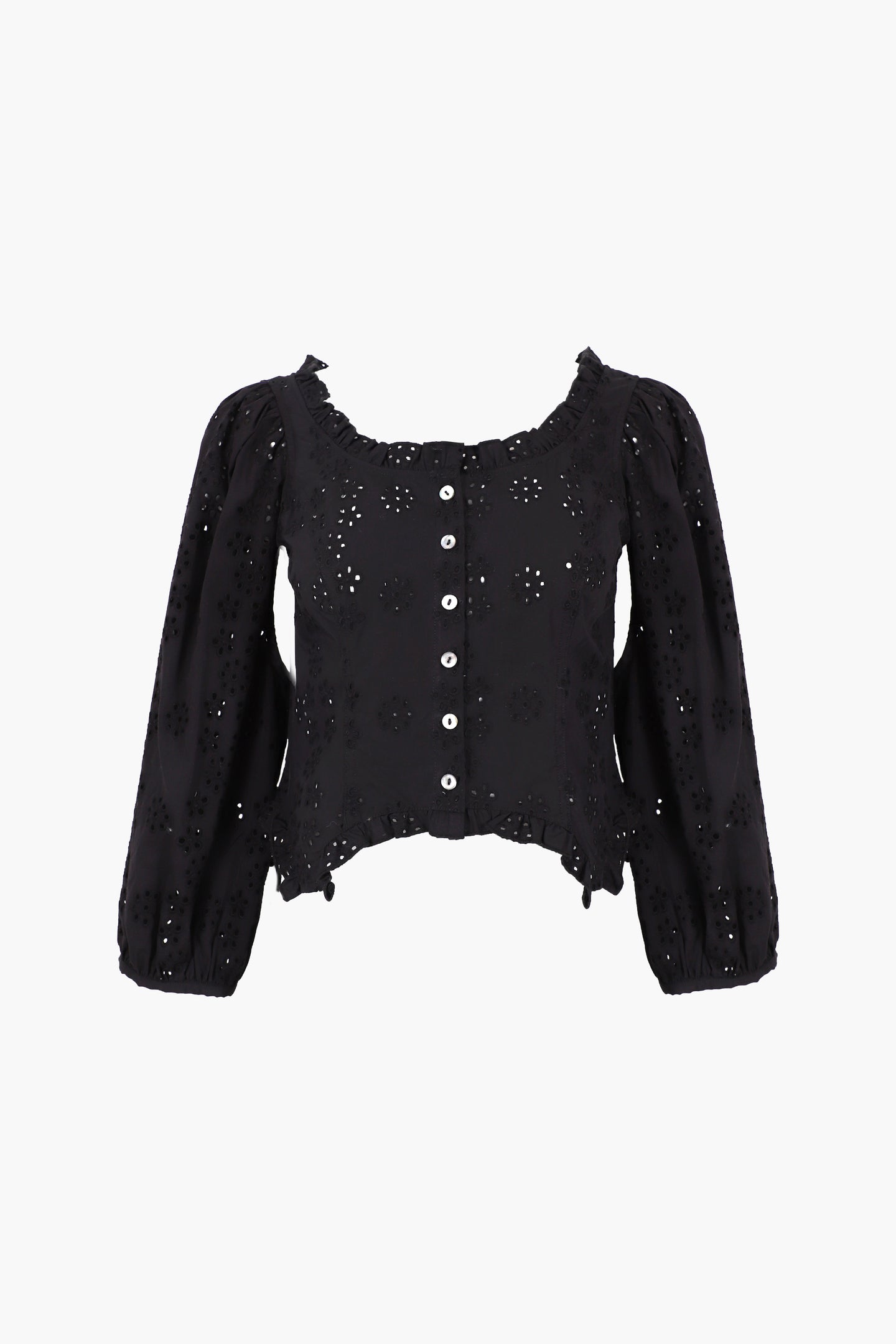 PALISADE TOP IN BLACK EYELET – SANDY LIANG