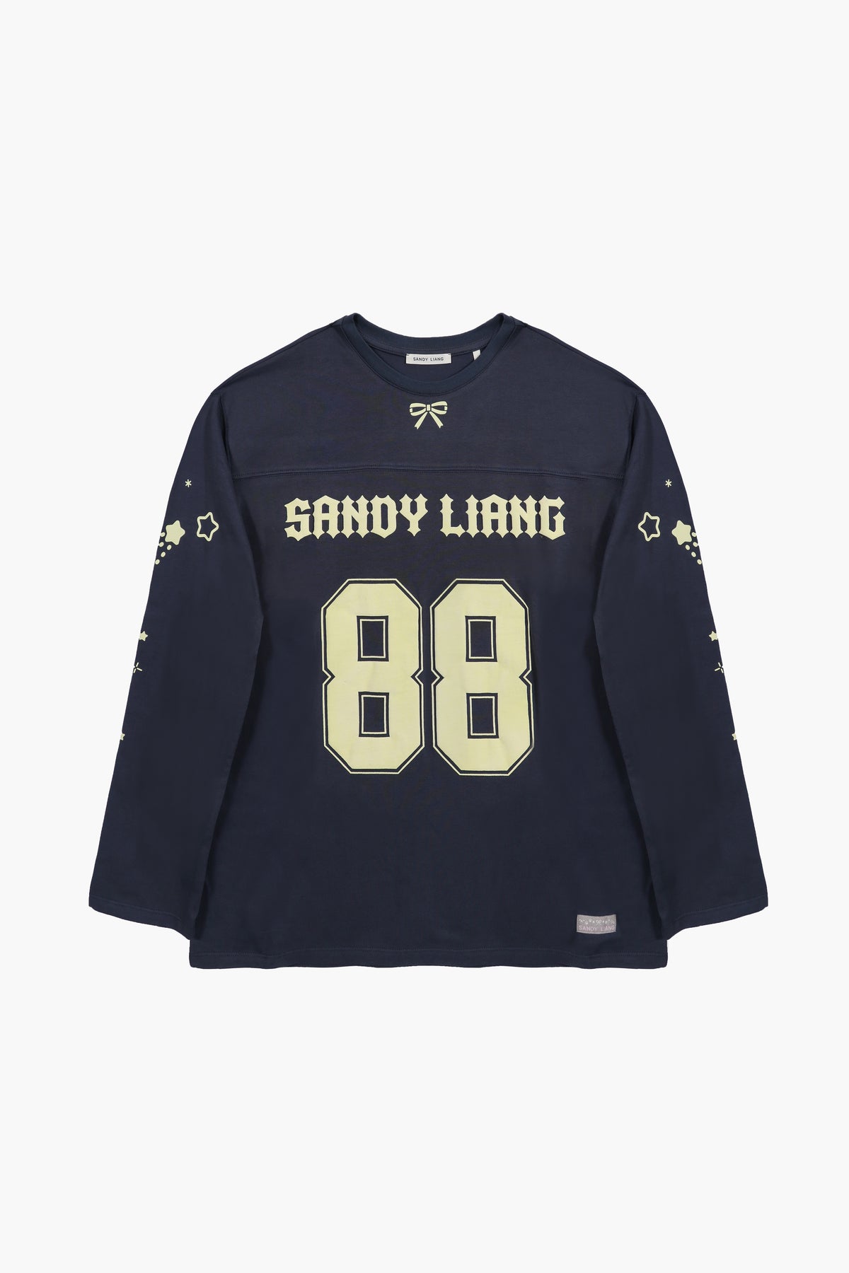 Sandy Liang PRINCETON TOP IN NAVY