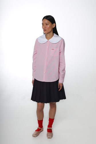 LUTON SHIRT IN PINK STRIPE