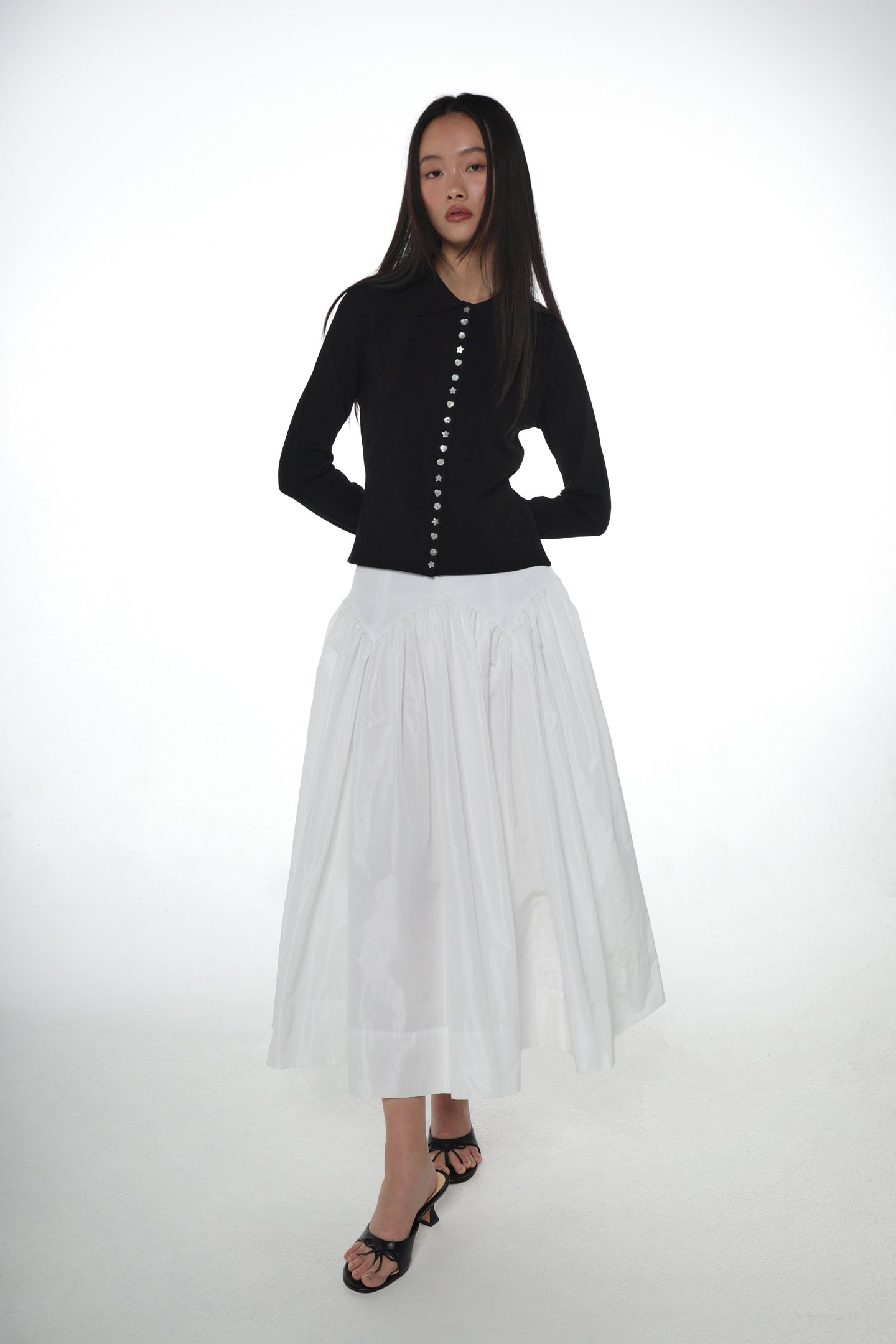 FICTION CARDIGAN IN BLACK