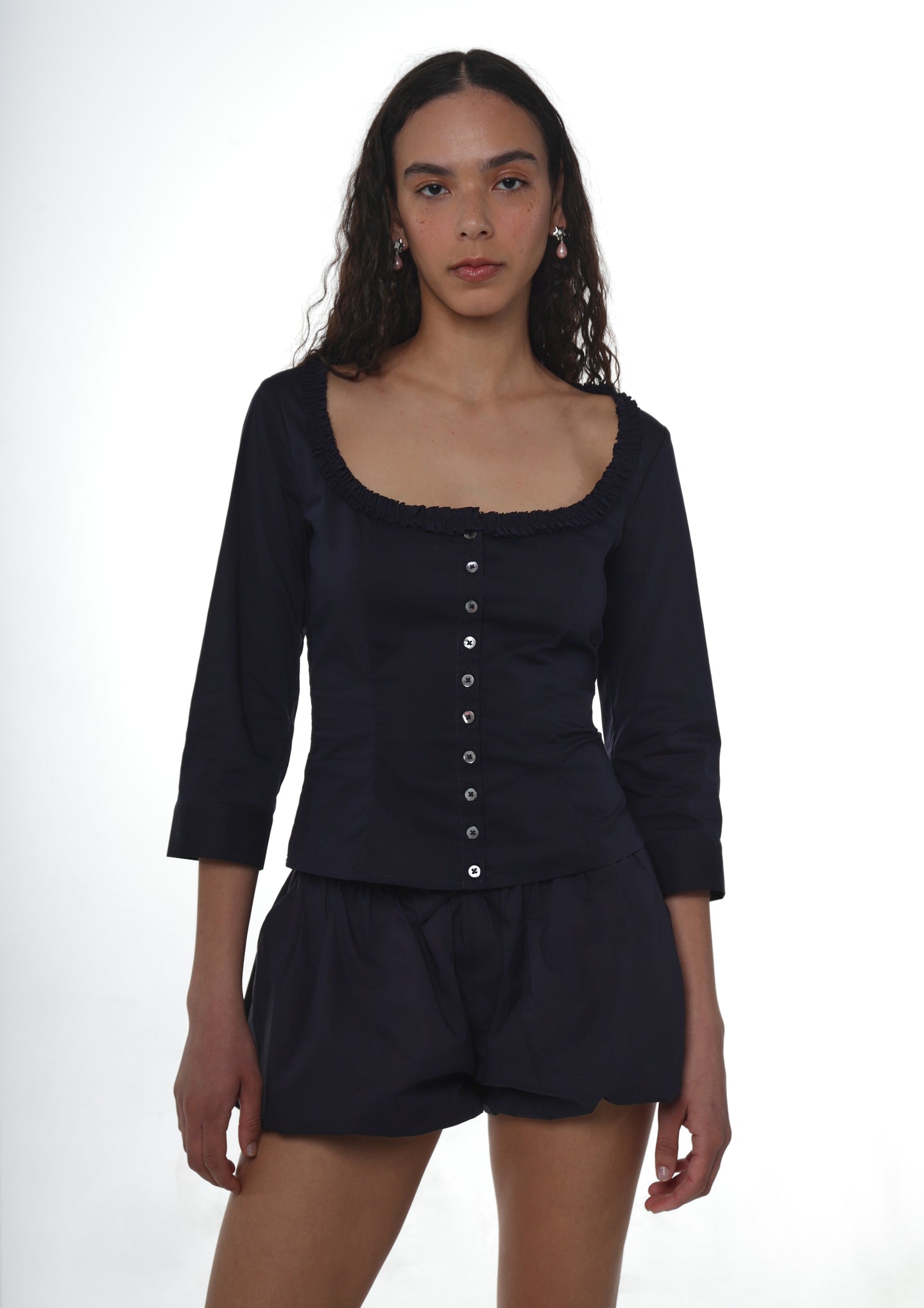 SIMONA TOP IN NAVY