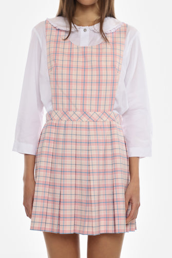 PILOT PINAFORE IN PINK TARTAN