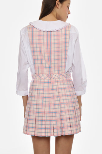 PILOT PINAFORE IN PINK TARTAN