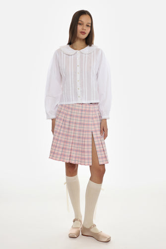 ASTRA SKORT IN PINK TARTAN