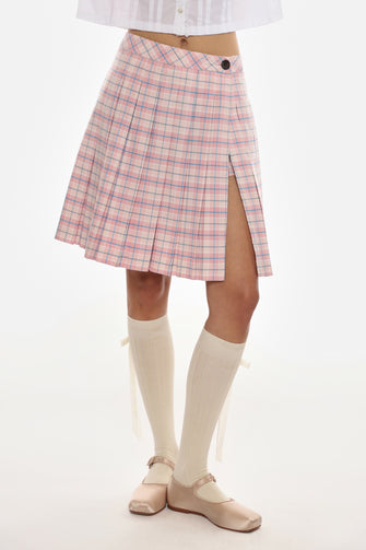 ASTRA SKORT IN PINK TARTAN