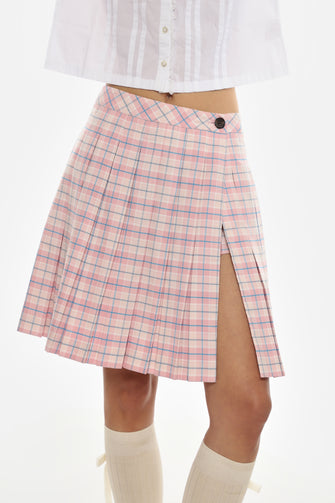 ASTRA SKORT IN PINK TARTAN