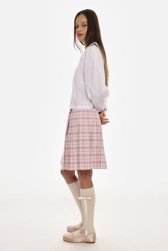 ASTRA SKORT IN PINK TARTAN