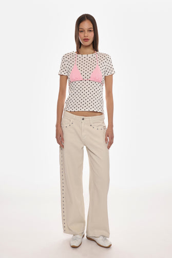 EFFIE TOP IN POLKA DOT