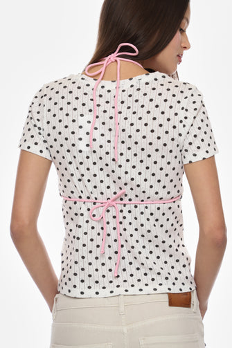 EFFIE TOP IN POLKA DOT