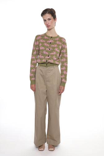 BOUCHETTE CARDIGAN IN OLIVE