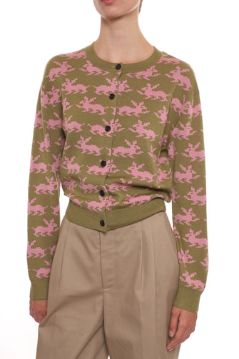 BOUCHETTE CARDIGAN IN OLIVE