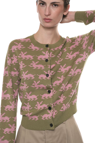 BOUCHETTE CARDIGAN IN OLIVE