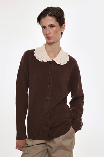 KODA CARDIGAN IN BROWN