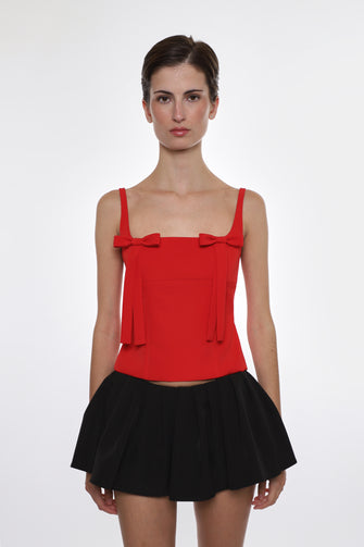 AMELIE TOP IN RED