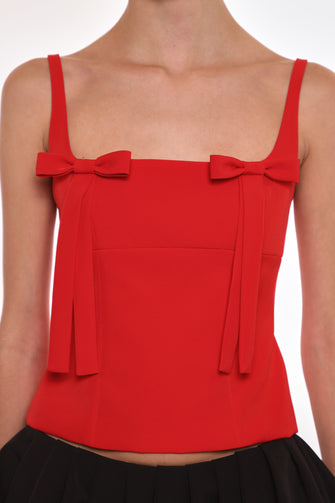 AMELIE TOP IN RED
