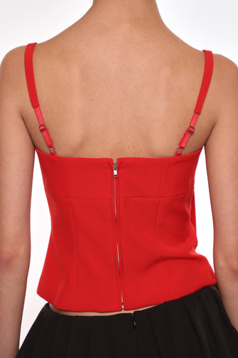 AMELIE TOP IN RED