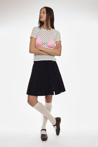 MARY JANE POINTE IN BRUNETTE SATIN