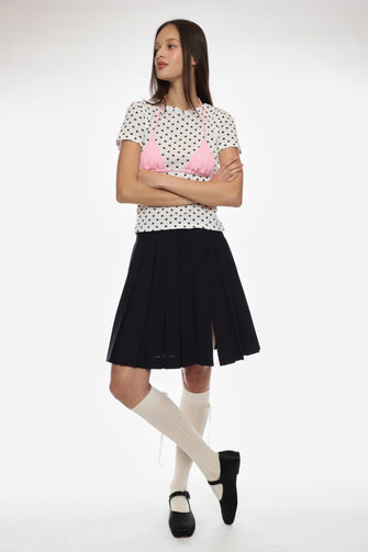 MARY JANE POINTE IN BLACK SATIN