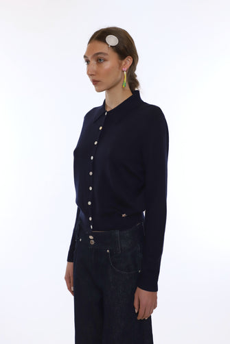 LEY CARDIGAN IN DARK NAVY