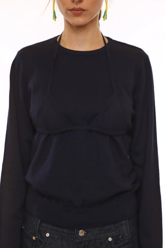 MAISY SWEATER IN DARK NAVY