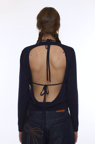 MAISY SWEATER IN DARK NAVY