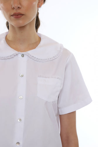 SPLITTER TOP IN WHITE