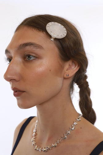 TERMINATOR BUNNY STUDS IN STERLING SILVER