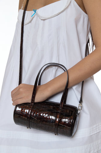 NANO PENCIL CASE BAG IN UMBER