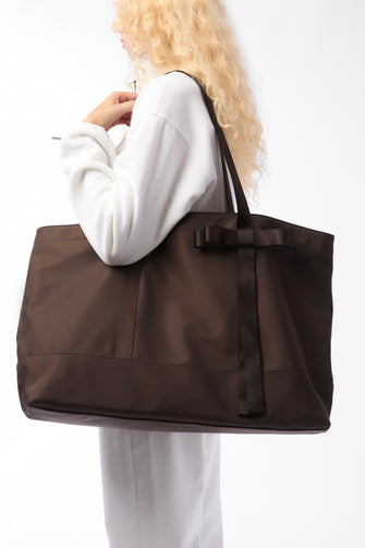 JUMBO TOTE IN BRUNETTE