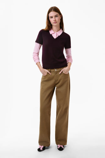 TARO JEANS IN BROWN