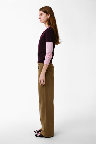 TARO JEANS IN BROWN