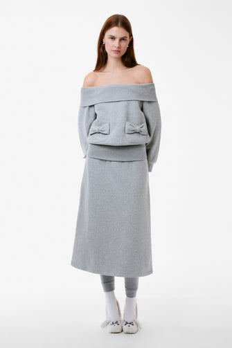 NESTON SWEATSHIRT IN HEATHER GREY