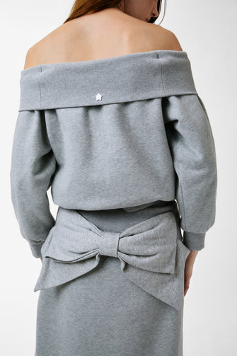 NESTON SWEATSHIRT IN HEATHER GREY