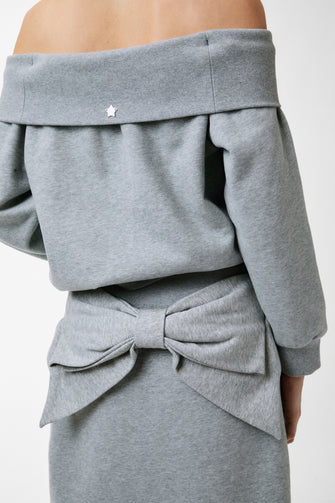 SHIBA SKIRT IN HEATHER GREY