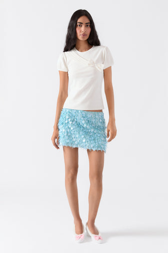 JUICE SKIRT IN ICE BLUE CONFETTI