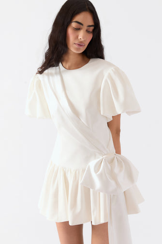 ELODIE DRESS IN IVORY