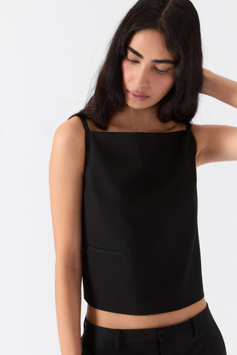 CECILIA TOP IN BLACK