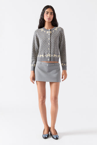 DUCKLING CARDIGAN IN GREY