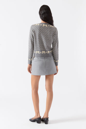 DUCKLING CARDIGAN IN GREY
