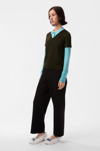 LOTTIE SWEATER IN AQUA FERN