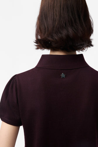 BIRDIE SWEATER IN BURGUNDY