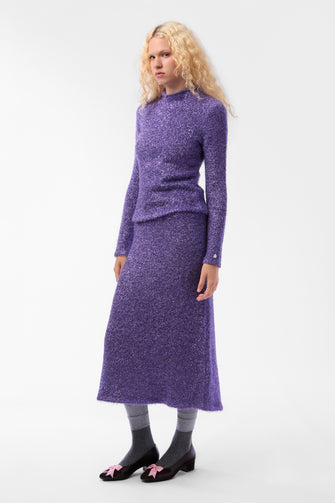 CURIO SWEATER IN PURPLE TINSEL